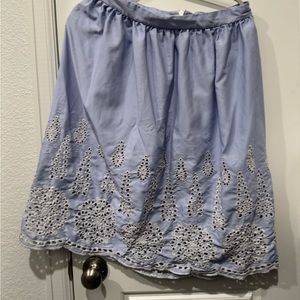Blue skirt
